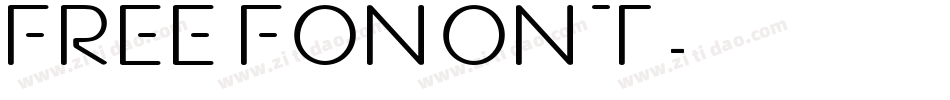 Free fonont字体转换